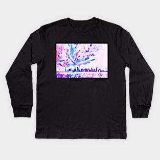 Amaranthine City Skyline Abstract Kids Long Sleeve T-Shirt